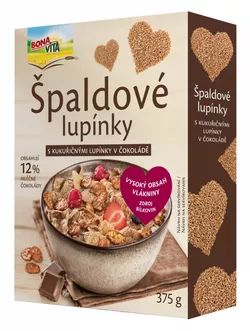 Bonavita Fit cereálie špaldové lupínky čokoládové 375 g