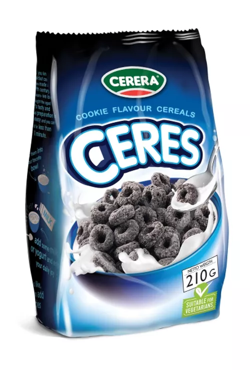 Ceres cereální kakaové kroužky v sáčku 210 g