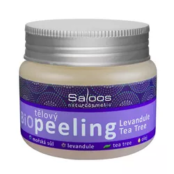 Saloos Tělový peeling levandule a tea tree BIO 140 ml