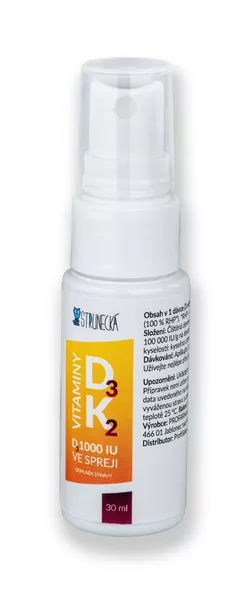 Strunecká Vitamín D3 1000 IU + K2 ve spreji 30 ml