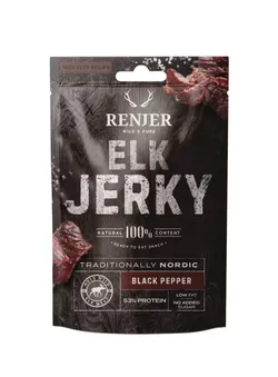 Renjer losí jerky s černým pepřem 25 g