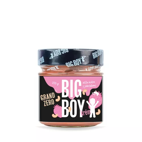 BIG BOY Grand zero jahoda - Kešu krém s jahodami 220g