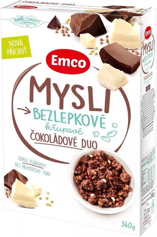 Mysli bezlepkové čokoládové duo 340 g