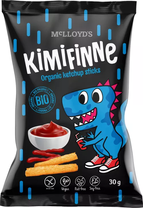 Kimifinne Snack tyčinky s kečupem BIO 30 g