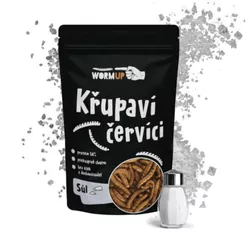 WormUP Křupaví červíci se solí 20 g