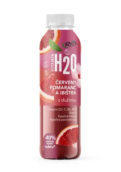 Rio H2O červený pomeranč a ibišek 400 ml