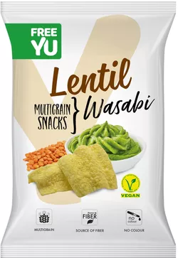 Lentil multigrain snack Wasabi 70 g