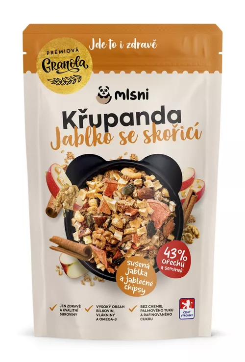 Prémiová granola Křupanda Jablko se skořicí 400 g