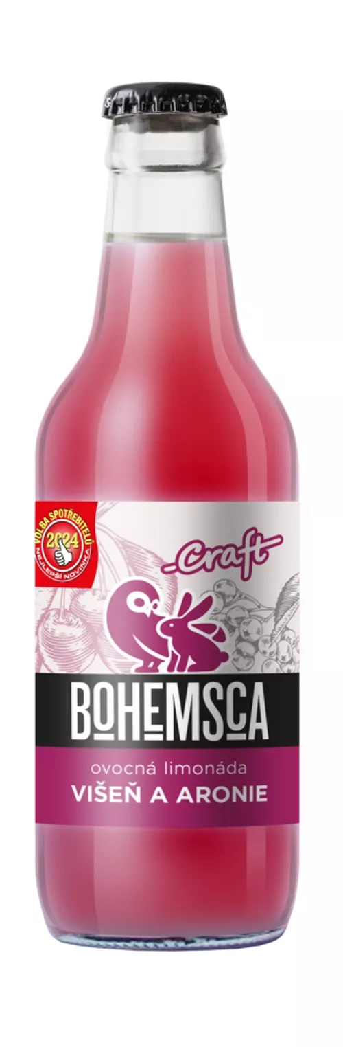 Craft limonáda višeň a aronie sklo 330 ml