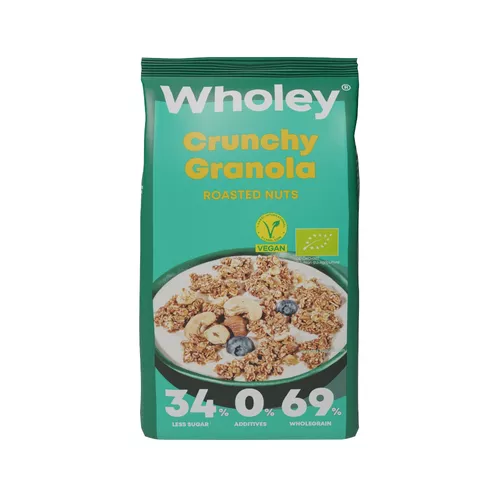 Křupavá granola s praženými ořechy BIO 300 g