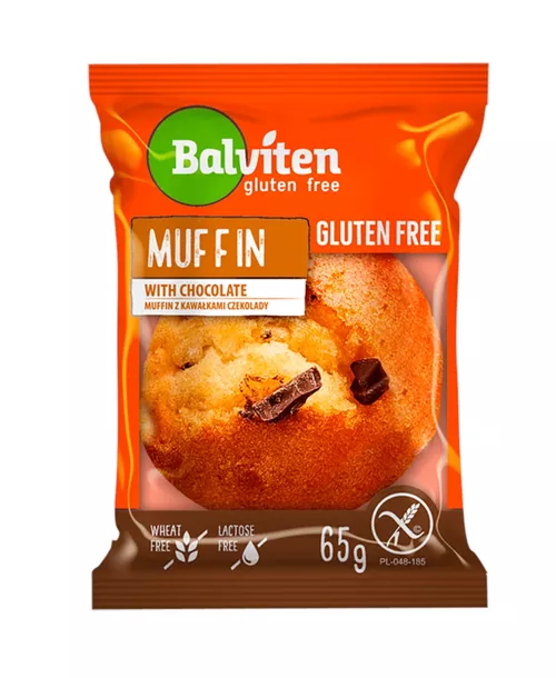 Muffin světlý s kousky čokolády bez lepku 65 g