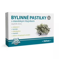 Bylinné pastilky s islandským lišejníkem 36 pastilek