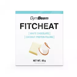 Fitcheat Proteinová čokoláda bílá čokoláda a kokos 80 g