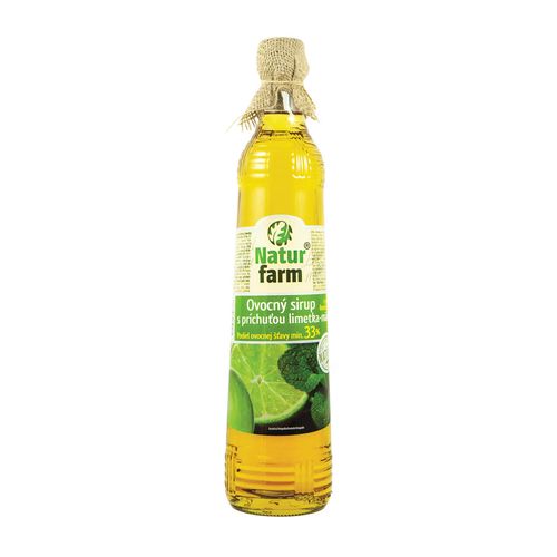 NaturFarm Sirup limetka+máta min. 33 % 700 ml