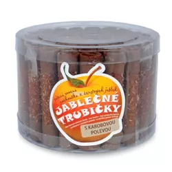 Trubičky jablečné s karobem dóza 540 g