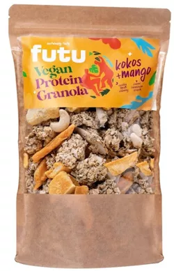 Proteinová granola s kokosem a mangem vegan 350 g