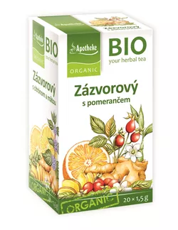 Apotheke BIO Zázvorový s pomerančem 20 x 1,5 g