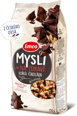 Emco Mysli křupavé - Hořká čokoláda 750 g