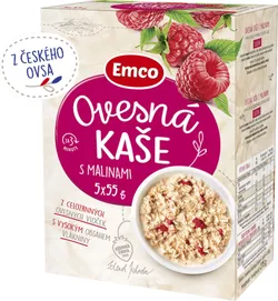 Emco Ovesná kaše s malinami 5x55 g