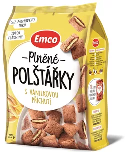 Emco Plněné polštářky s vanilkovou příchutí 175 g