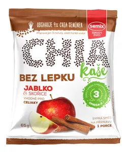 SEMIX CHIA KAŠE jablko a skořice bez lepku 65 g