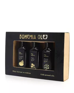 Bohemia olej Dárkové balení olejů dýně, mák, hořčice 3 x 100 ml