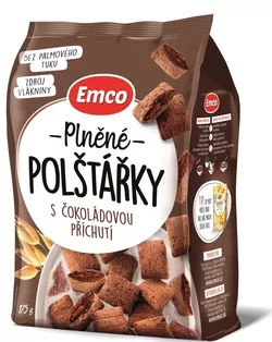 Emco Plněné polštářky s čokoládovou příchutí 175 g