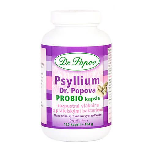 Dr. Popov Psyllium PROBIO 120 kapslí