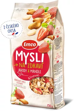 Emco Mysli křupavé - Jahody a mandle 750 g