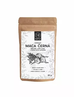 Natu Maca černá BIO prášek 80 g