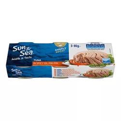 Sun & Sea Tuňák v pikantním oleji 3x80 g