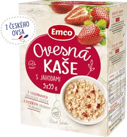 Emco Ovesná kaše s jahodami 5x55 g