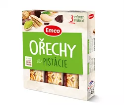 Emco Tyčinka Ořechy a pistácie 3x35 g