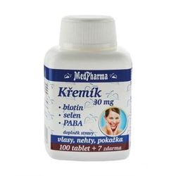 MedPharma Křemík 30 mg + biotin +selen + PABA 107 tablet