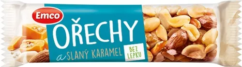 Tyčinka s ořechy a slaným karamelem  1605080 35 g