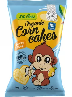 McLloyds Lil Ones kukuřičný snack banán a mango BIO 30 g