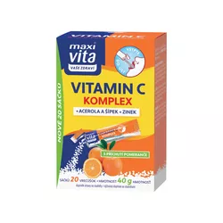 Vitamin C komplex, acerola, šípek a zinek 20 sáčků