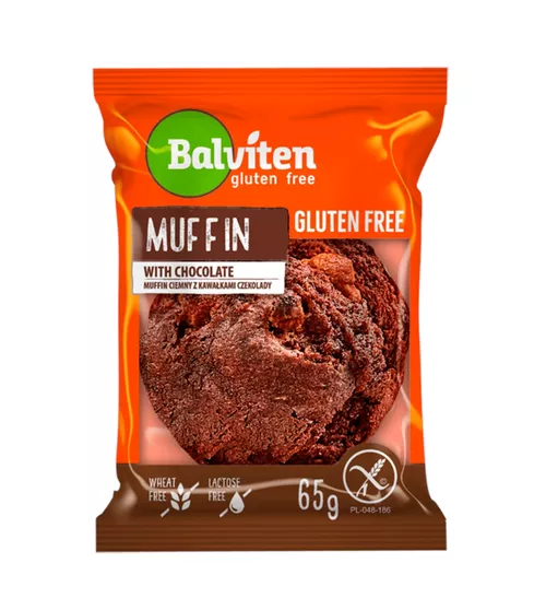 Muffin čokoládový s kousky čokolády bez lepku 65 g