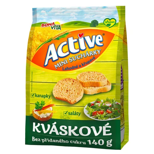 Kváskové suchárky bez přidaného cukru 140 g