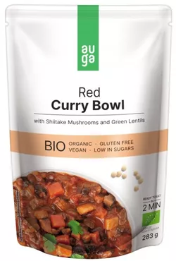 Red curry bowl –  s červeným kari kořením, houbami shiitake a zelenou čočkou BIO 283 g