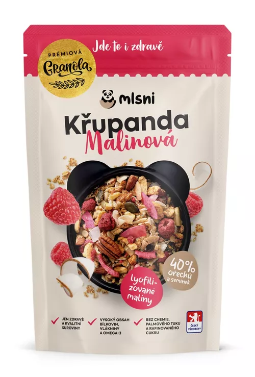 Prémiová granola Křupanda Malinová 400 g