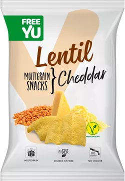 Lentil multigrain snack Cheddar 70 g