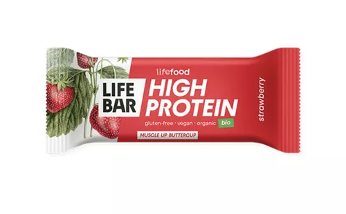 Lifebar Protein tyčinka jahodová BIO  1249N 40 g