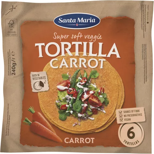 Veggie tortilla mrkev 240 g