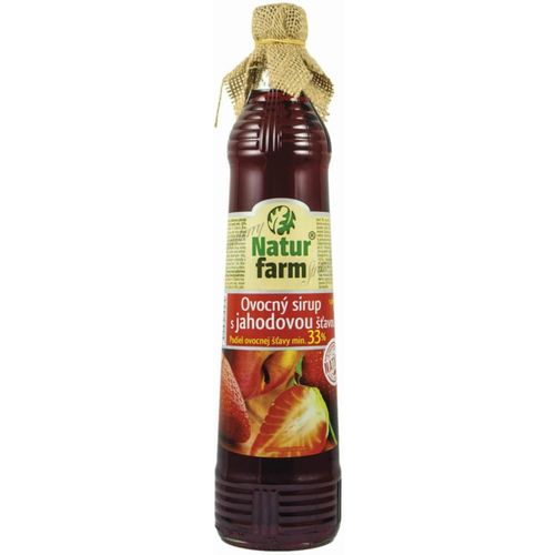 NaturFarm Sirup jahoda min. 33 % 700 ml