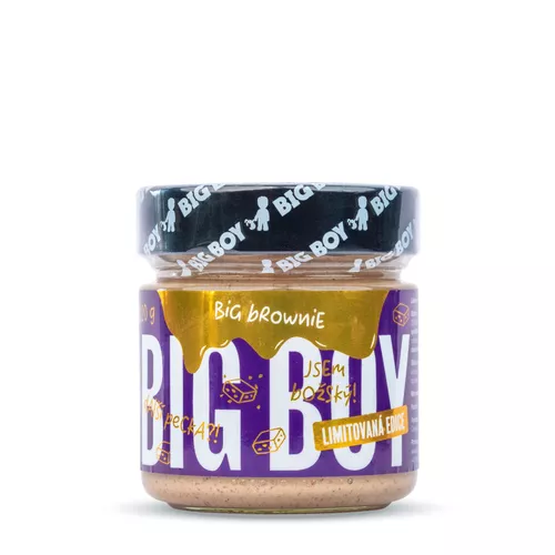 BIG BOY Big Brownie - Lískový krém s kešu a bílou čokoládou 220g