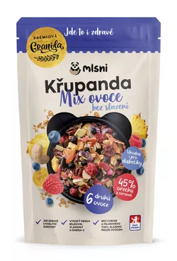 Prémiová granola Křupanda Mix ovoce bez slazení 400 g