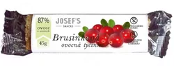 Josef's snacks Ovocná brusinková tyčinka 45 g