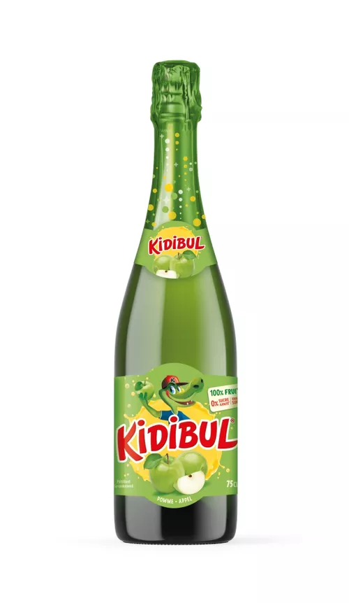 KIDIBUL Dětský šumivý nápoj - Jablko 750 ml