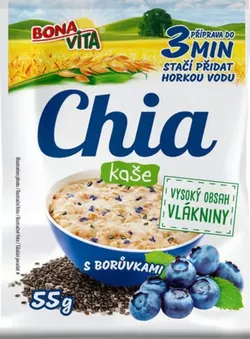 Chia kaše ovesná s borůvkami 55 g